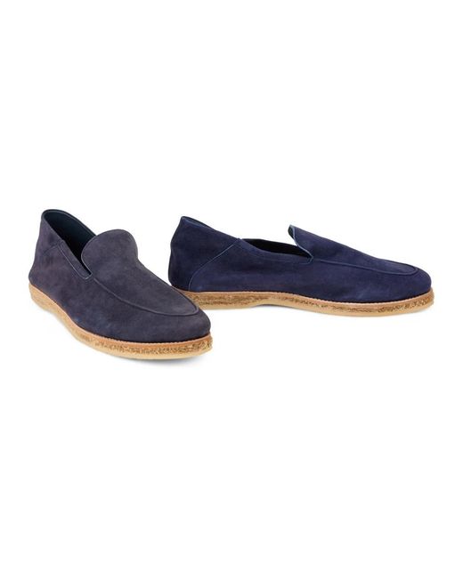 Fedeli Blue Loafers for men