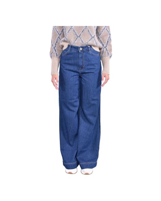 Weekend by Maxmara Wide Jeans in het Blue
