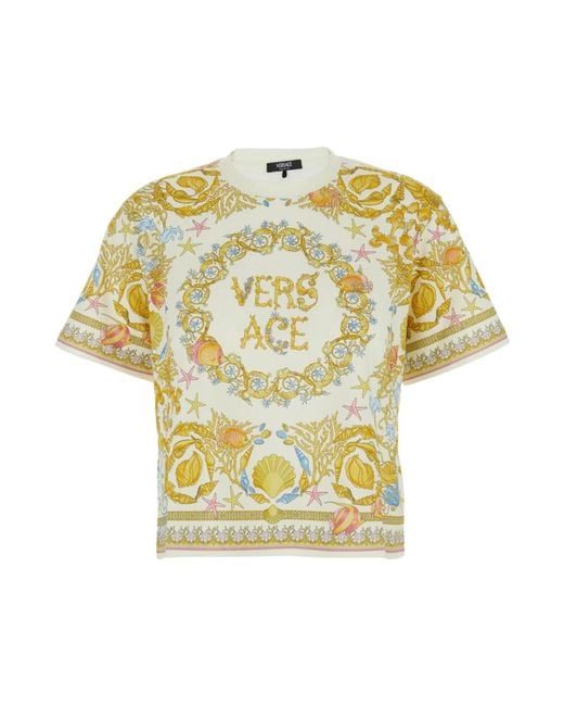 T-Shirts Versace en coloris Yellow