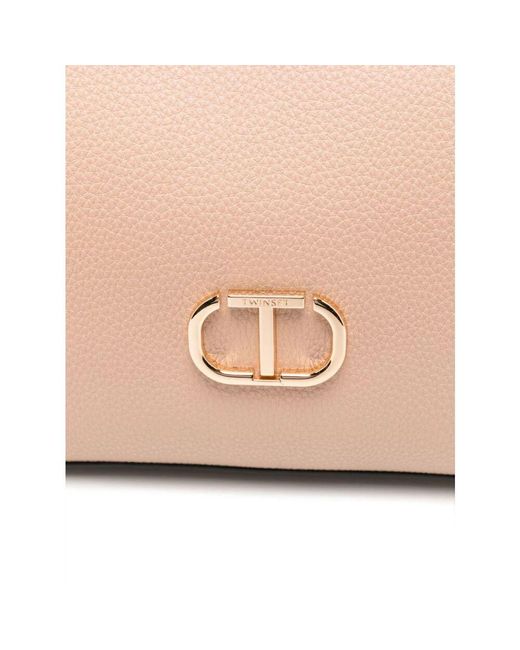 Twinset Pink Rosa Schultertasche Mit Obergriff