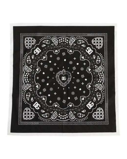 Dolce & Gabbana Black Scarves