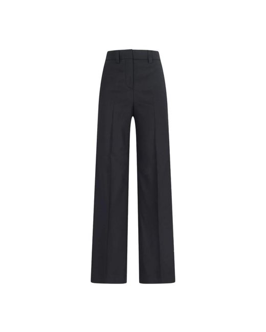 Incotex Wide Trousers in het Blue