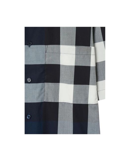Burberry Blue Short Sleeve Shirts for men