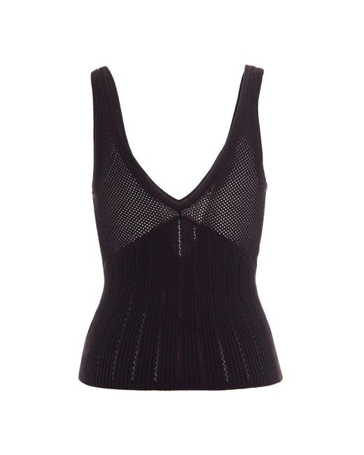 Sessun Blue Sleeveless Tops