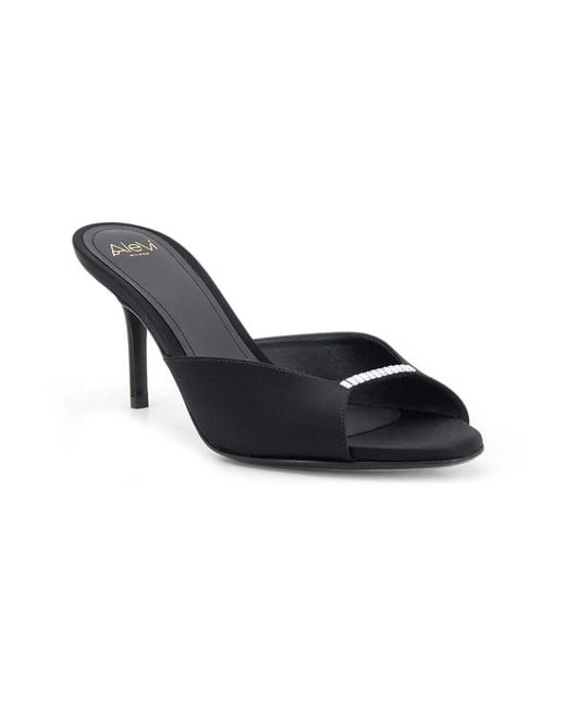 ALEVI Blue Heeled Mules