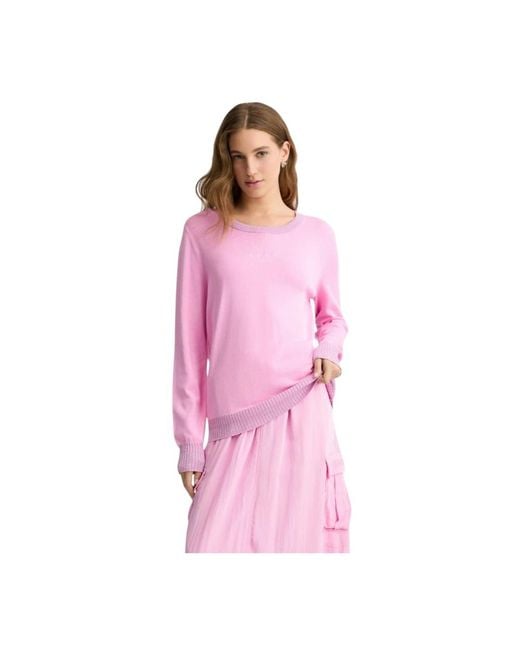 Liu Jo Pink Round-Neck Knitwear