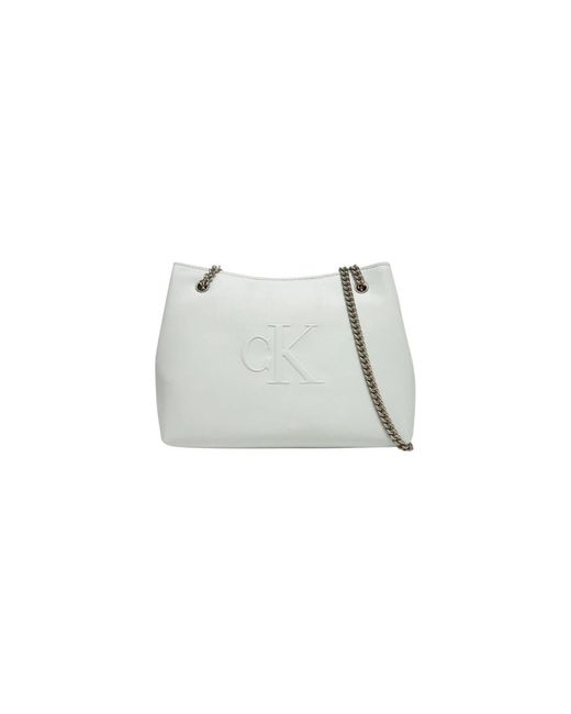 Calvin Klein Shoulder Bags in het Gray