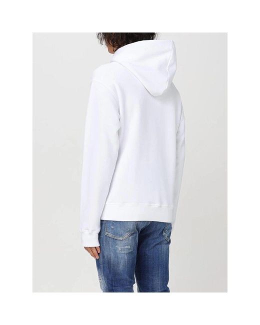 Hoodies di DSquared² in White da Uomo