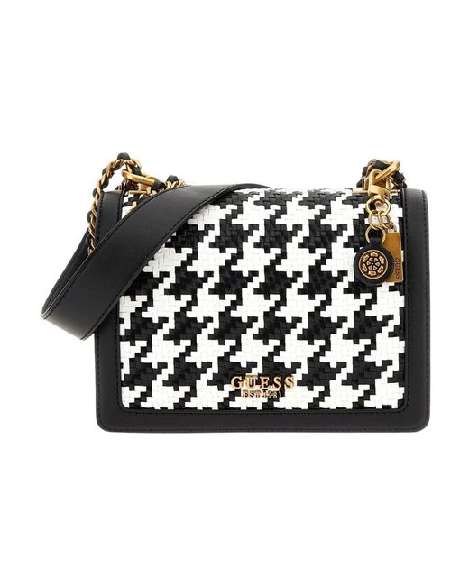 Guess Black Kleine schwarze/weiße handtasche