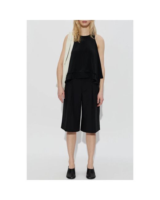 AMI Black Sleeveless Tops