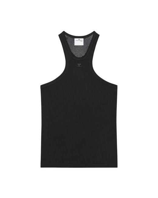 Sleeveless Tops Courreges de hombre de color Black