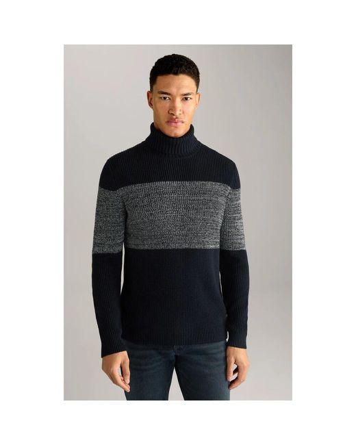 Joop! Strickpullover Mit Kontraststreifen in Blue für Herren