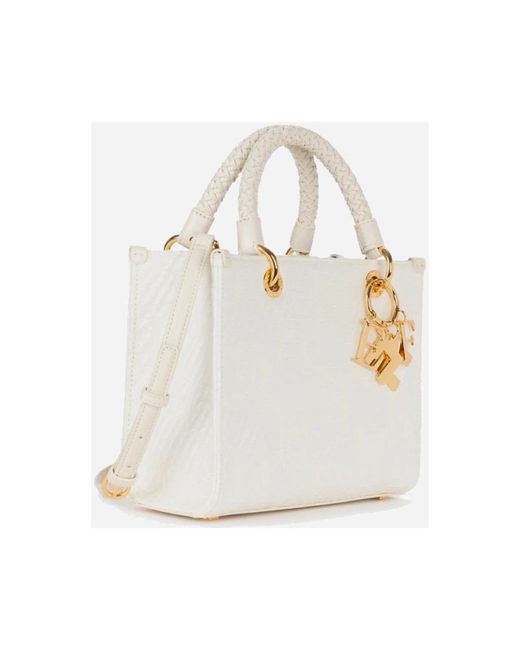 Elisabetta Franchi White Handbags