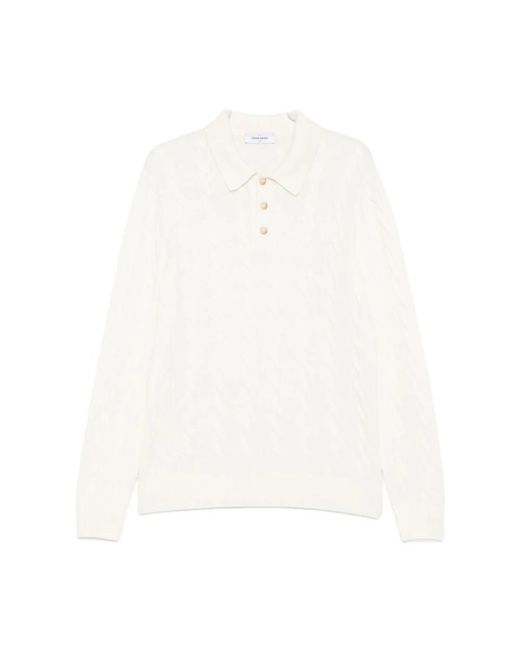 Gran Sasso White Round-Neck Knitwear for men