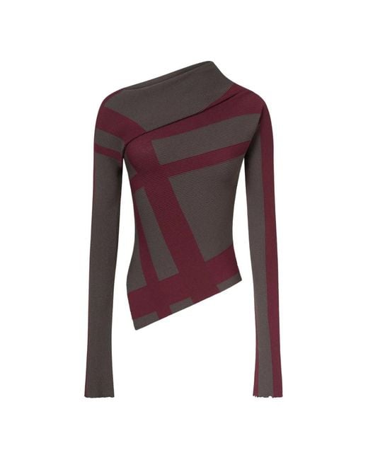 Philosophy Di Lorenzo Serafini Red Round-Neck Knitwear