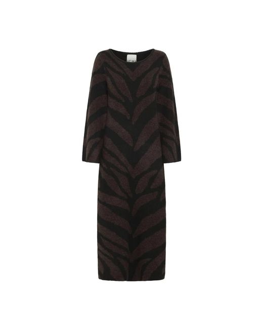 Ichi Kleedjes ,Veelkleurig ,Ihkamora Dr4 Dress in het Black