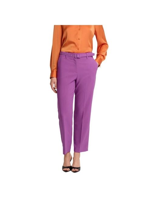 Kocca Purple Straight Trousers