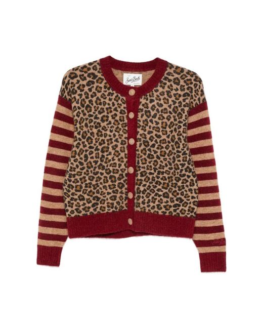 Mc2 Saint Barth Truien & Vesten ,Veelkleurig ,Cardigans in het Red