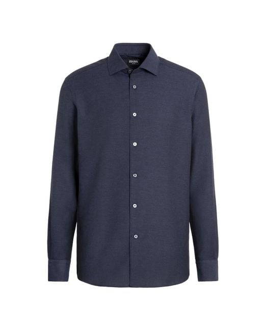 Formal Shirts Zegna de hombre de color Blue