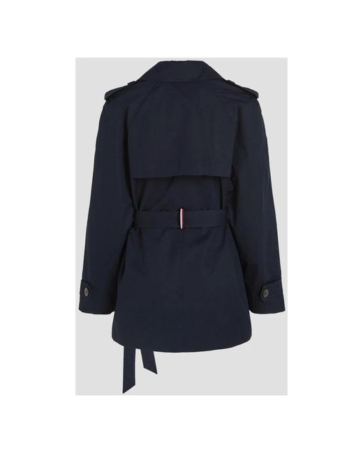 Tommy Hilfiger Blue Trench Coats