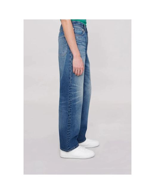 A.P.C. Blue Straight Jeans for men