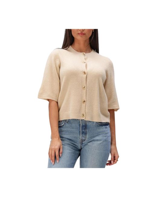 Minus Truien & Vesten ,Msjanna Knit Cardigan in het Natural