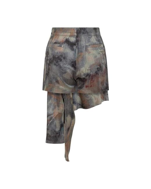 DIESEL Gray Short Skirts