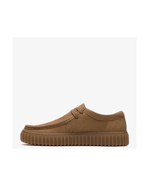 Clarks Brown Laced Shoes for men