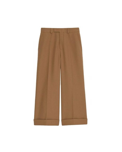 Gucci Brown Cropped Trousers