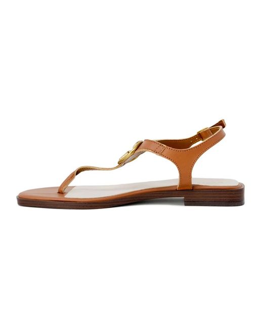 Guess Brown Flat Sandals