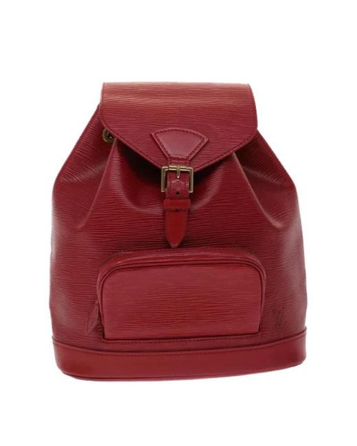 Zaino louis vuitton montsouris in pelle rossa di Louis Vuitton in Rosso |  Lyst