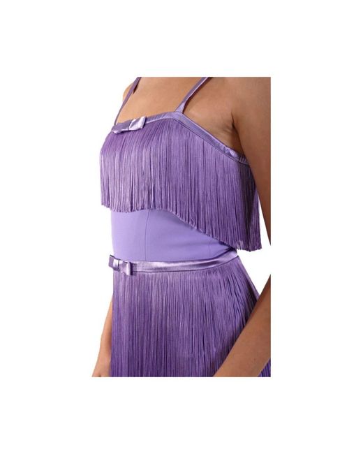 Elisabetta Franchi Purple Party Dresses