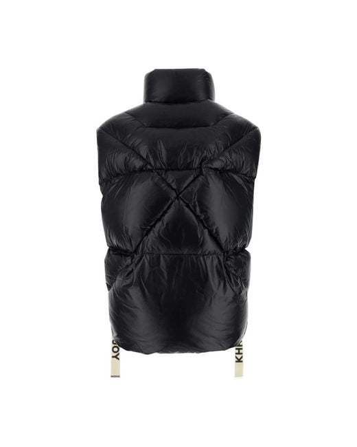 Khrisjoy Blue Nylon Sleeveless Shiny Down Puffer Jacket for men