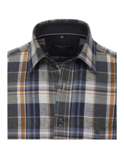 CASA MODA Herren Uni-Hemd in Gray für Herren