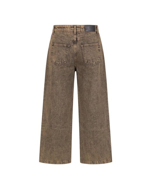 Moorer Brown Wide Jeans