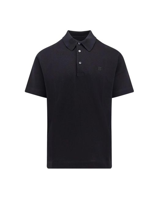 Givenchy Tops ,Zwart ,Katoen Klassiek Model Polo Met 3 Knopen in het Black voor heren