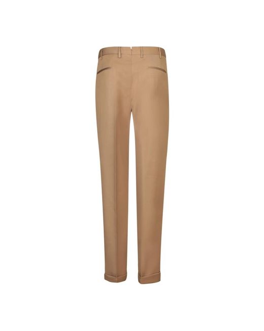 Dell'Oglio Natural Straight Trousers for men