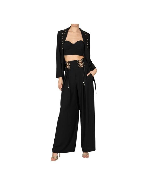Babylon Black Sleeveless Tops