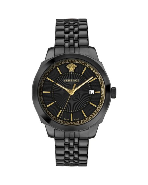 Versace Armbanduhr icon classic schwarz 42 mm vev901823 in Black für Herren