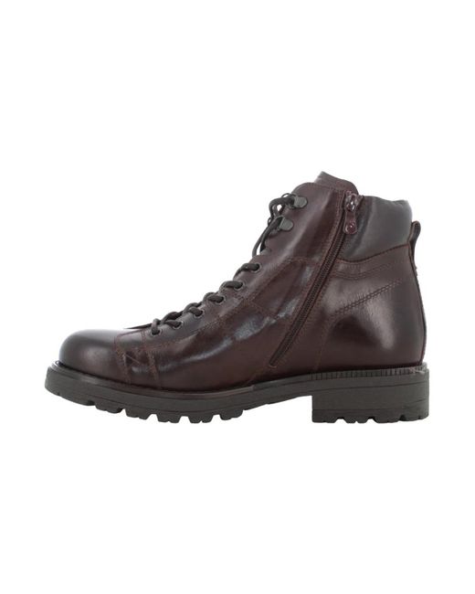 Nero Giardini Enkellaarzen Zwart Stijlvol Model in het Brown voor heren