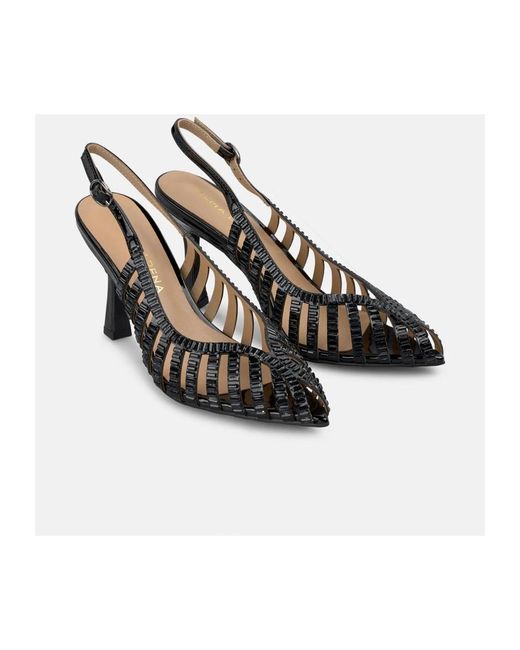 Alma En Pena. Metallic High Heel Sandals