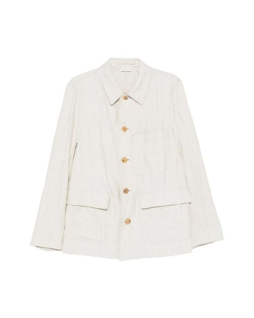 Dries Van Noten White Light Jackets for men