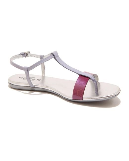 Hogan Schoenen ,Paars ,Leer Valencia Listini Sandalen in het Pink