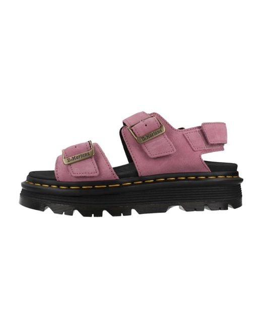 Dr. Martens Purple Flat Sandals