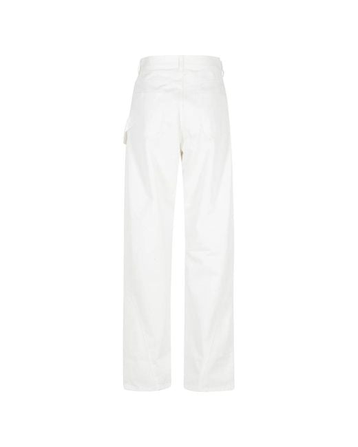 J.W. Anderson White Straight Fit Jeans
