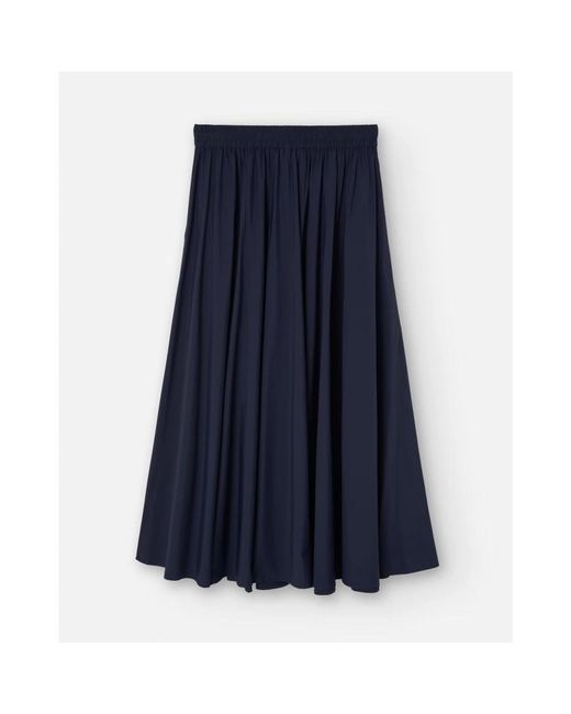 Herno Blue Light Nylon Stretch Skirt