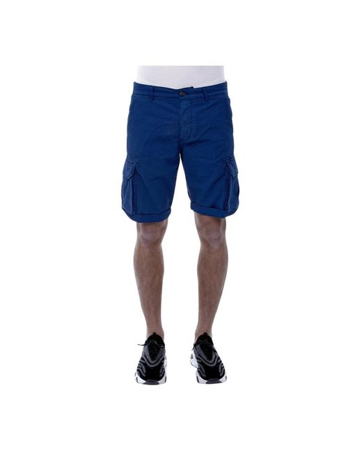 40weft Blue Casual Shorts for men