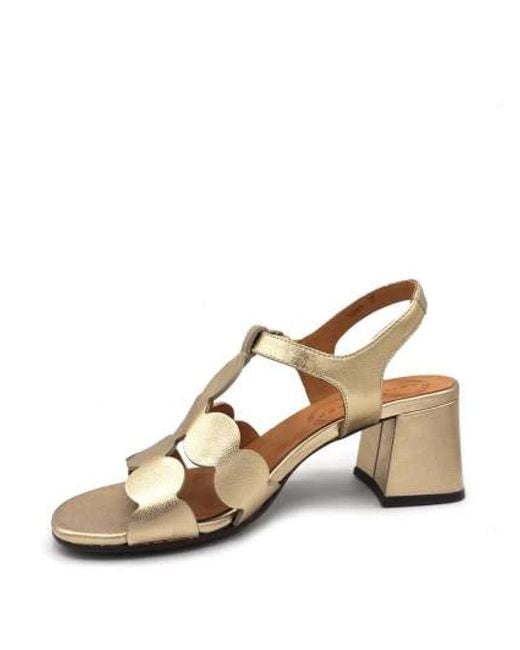 High Heel Sandals Chie Mihara de color Metallic