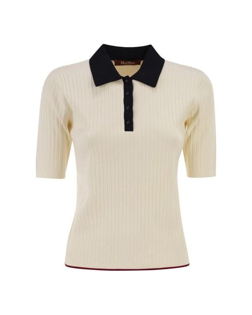 Max Mara Natural Round-Neck Knitwear