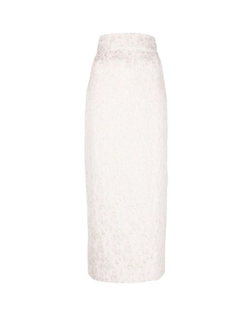 Philosophy Di Lorenzo Serafini White Midi Skirts